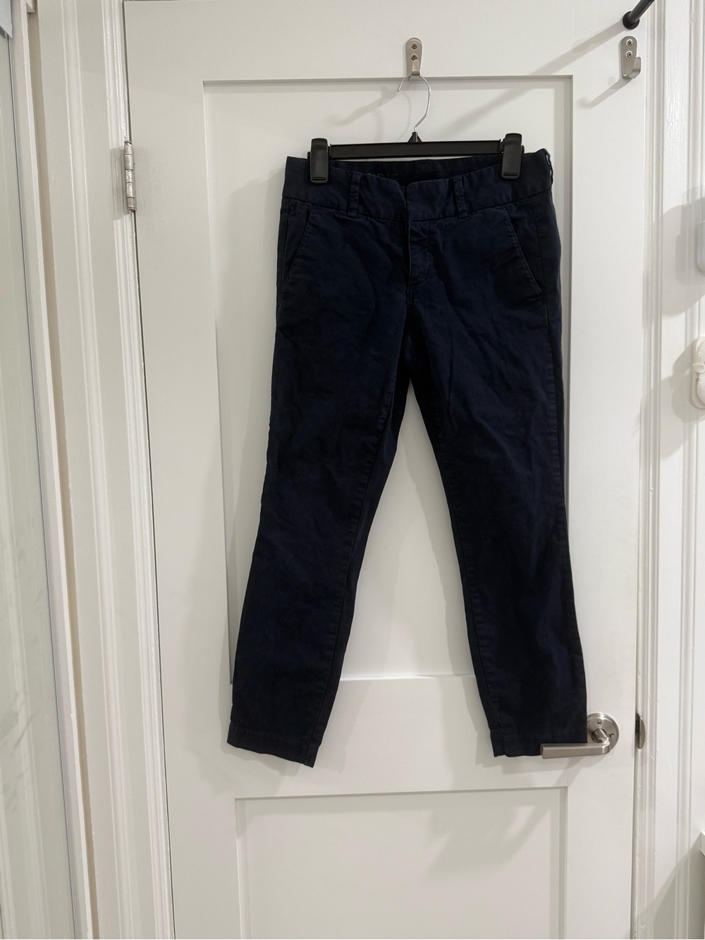 J. Crew navy blue andie cotton ankle pants (read)